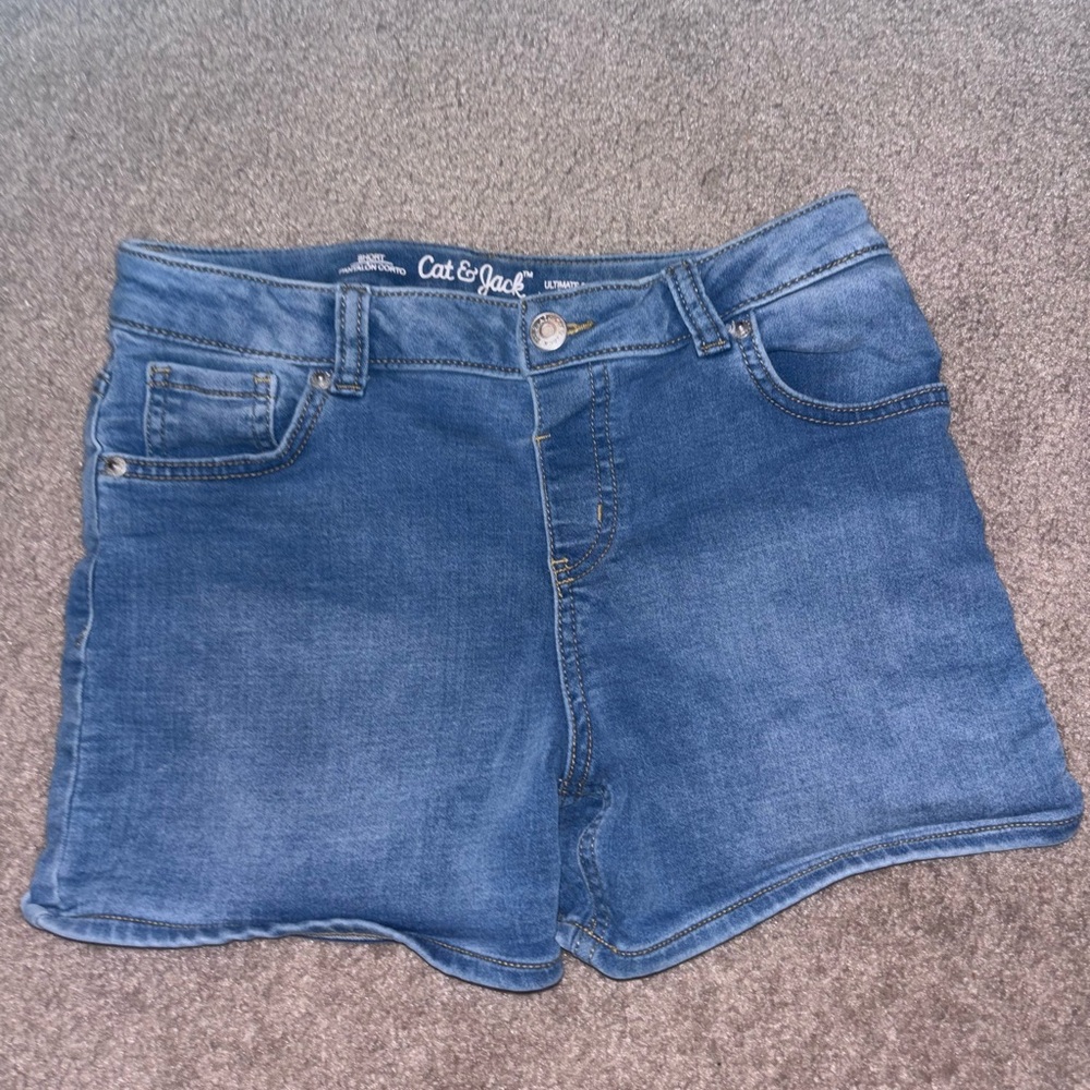Cat & Jack Blue Jean Shorts Mid-Thigh Length